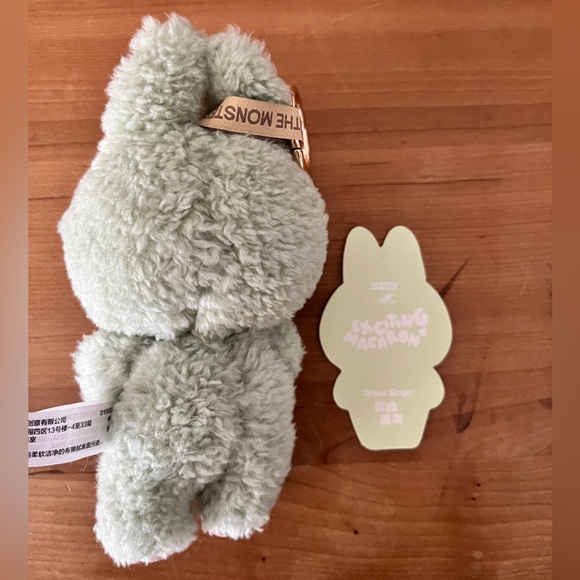 Green Plush Bunny Toy with Keychain - Picture 2 of 2